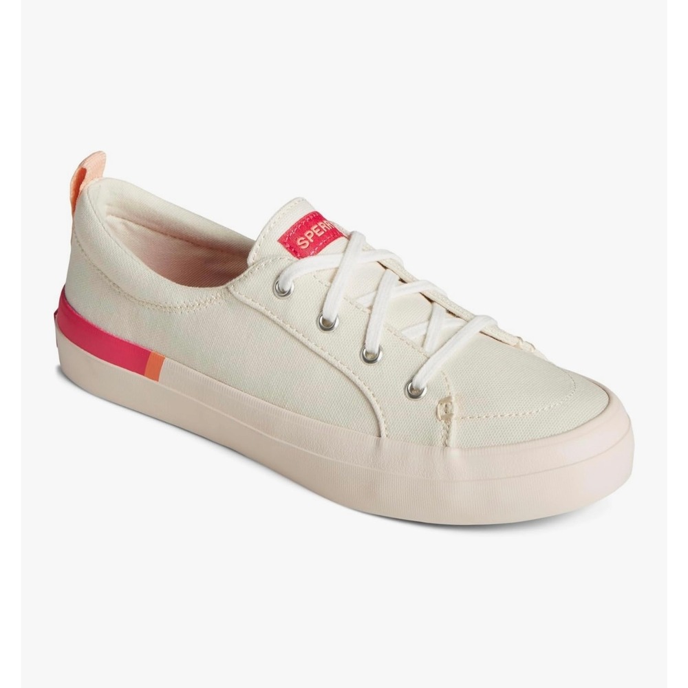 Sperry Seacycled Crest Vibe Women's Sneakers Canvas Lace Up Casual Boat Shoes